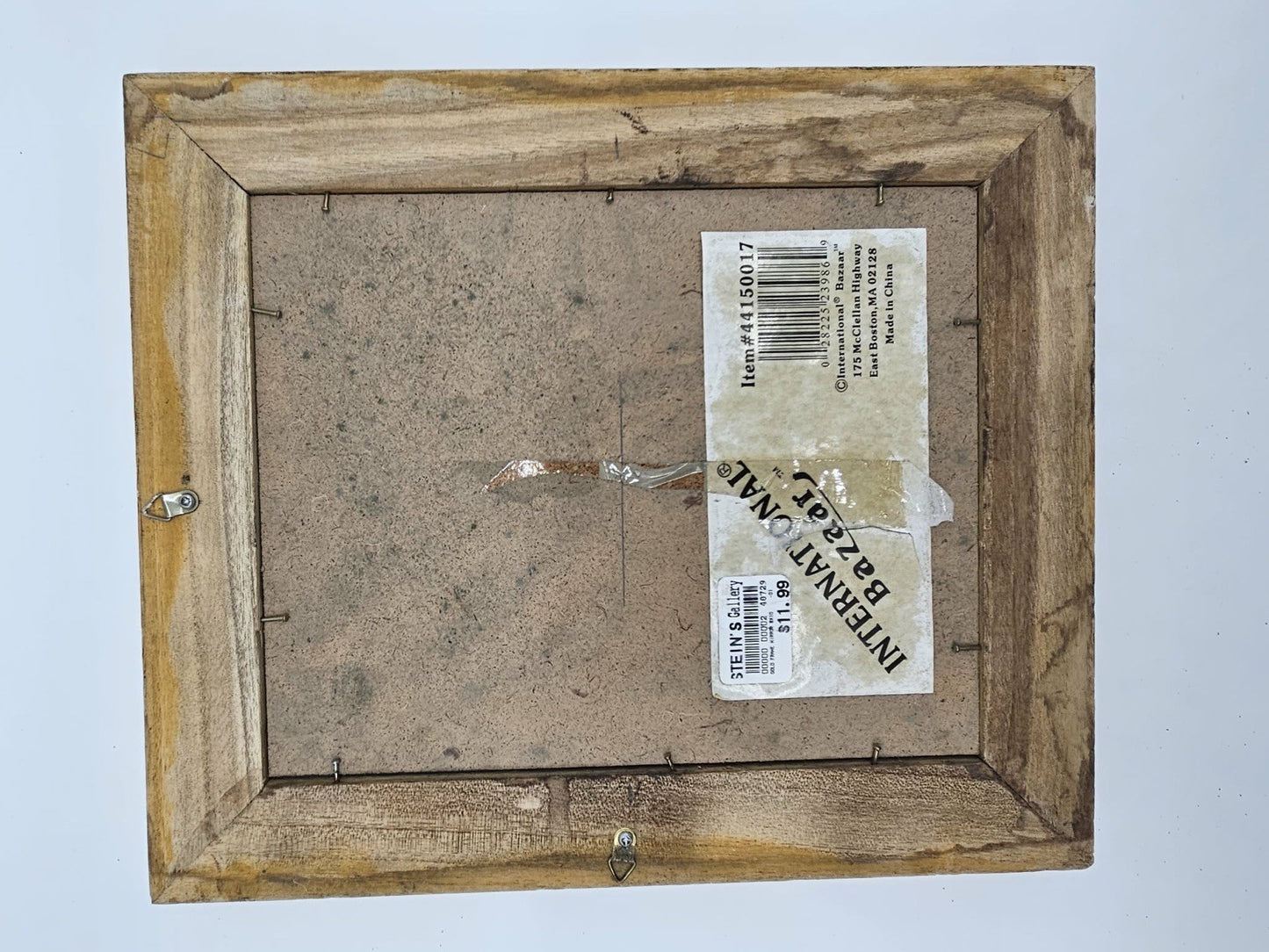 International Bazaar Queen Ann Vintage Rectangular Wall Mirror 13"x11" in. GOLD