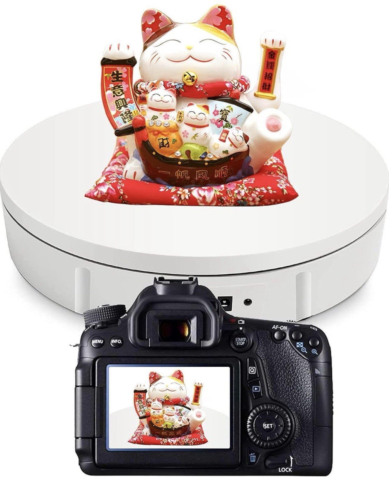 Motorized Rotating Display Stand, 350Lbs Load，360 Degree Electric Rotating Turnt