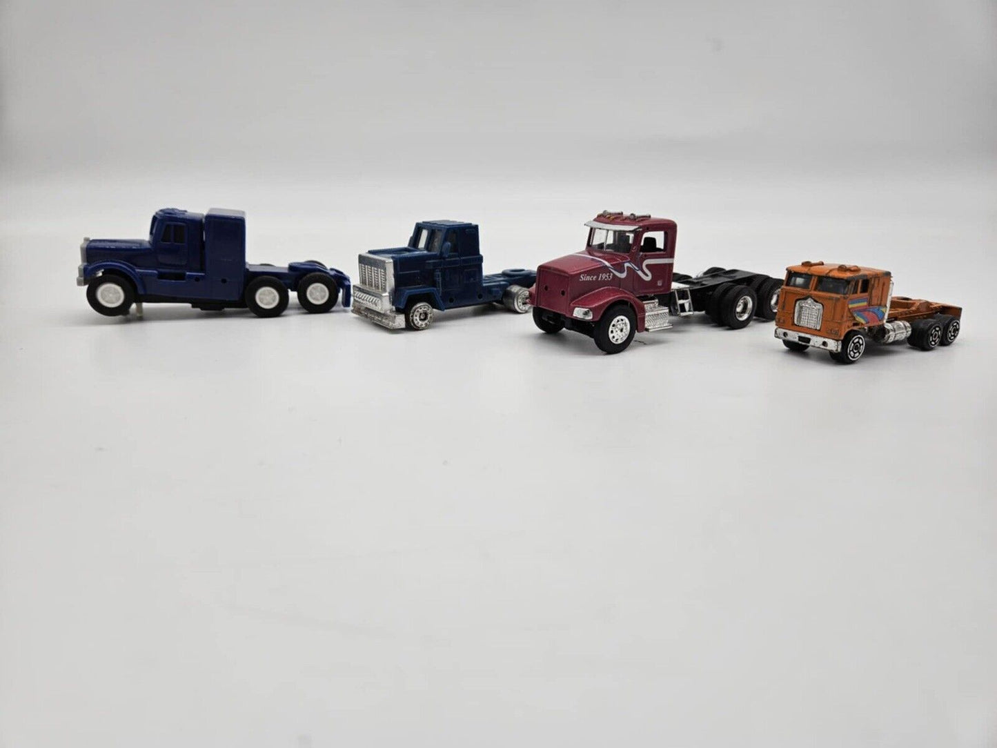 Lot of 4 Vintage Diecast Toy Semi Tractors