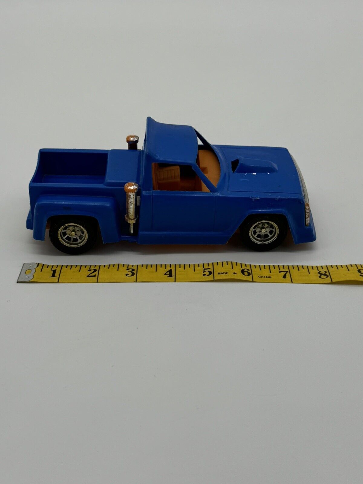 VINTAGE PLASTIC TOY CAR TESTOR TOYS SERIES 1025 ROCKFORD IL  PICKUP TRUCK 005