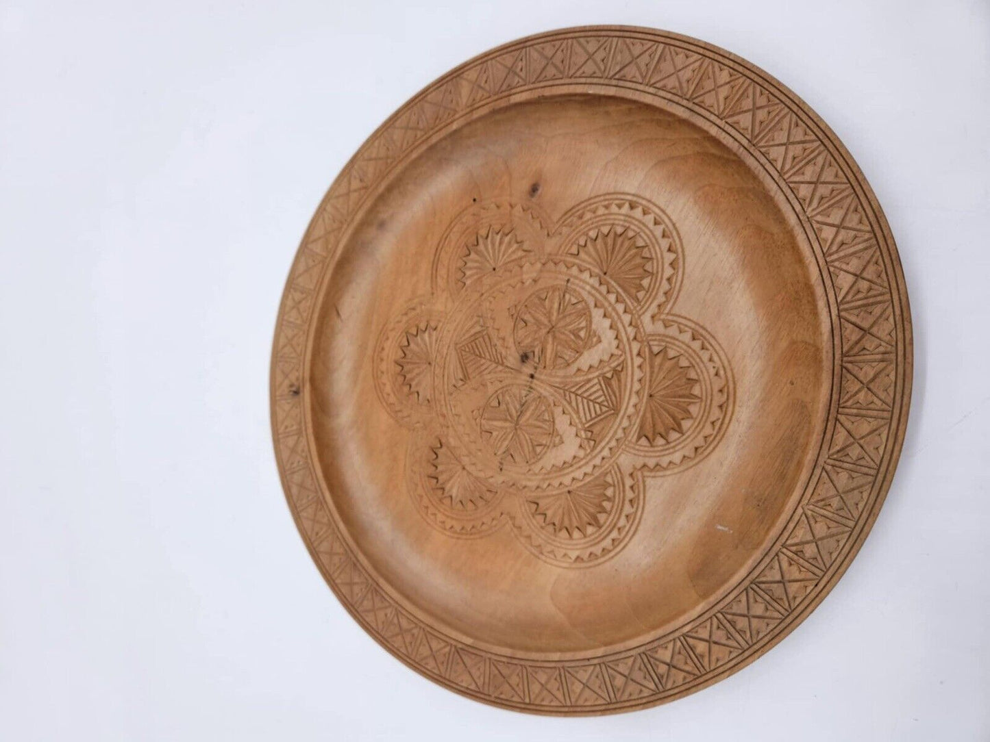 Vintage Hand Carved Wood Folk Art Polish Poland 8.75”