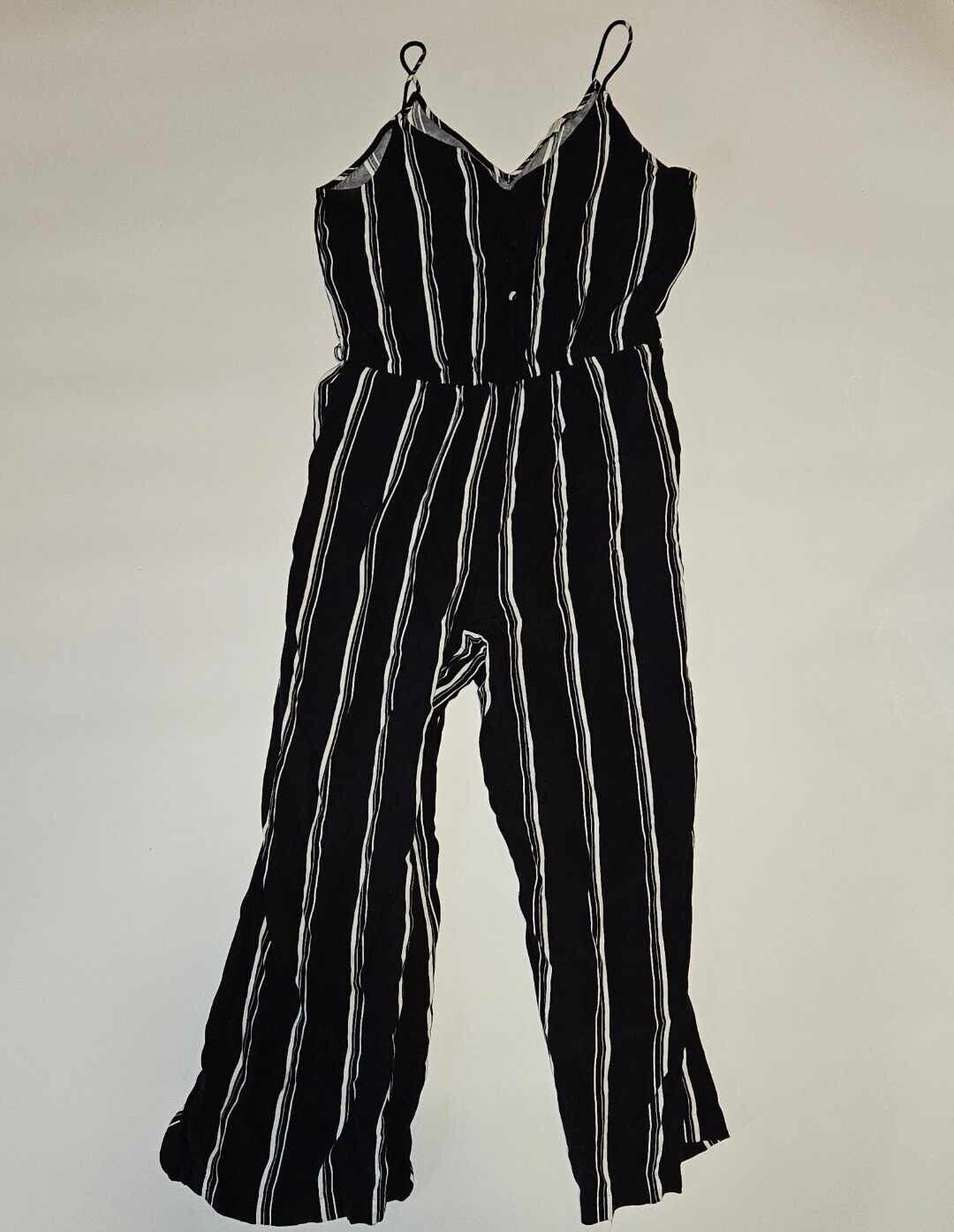 CUTE Loft Striped Strappy Wide Leg Jumpsuit Sz-6