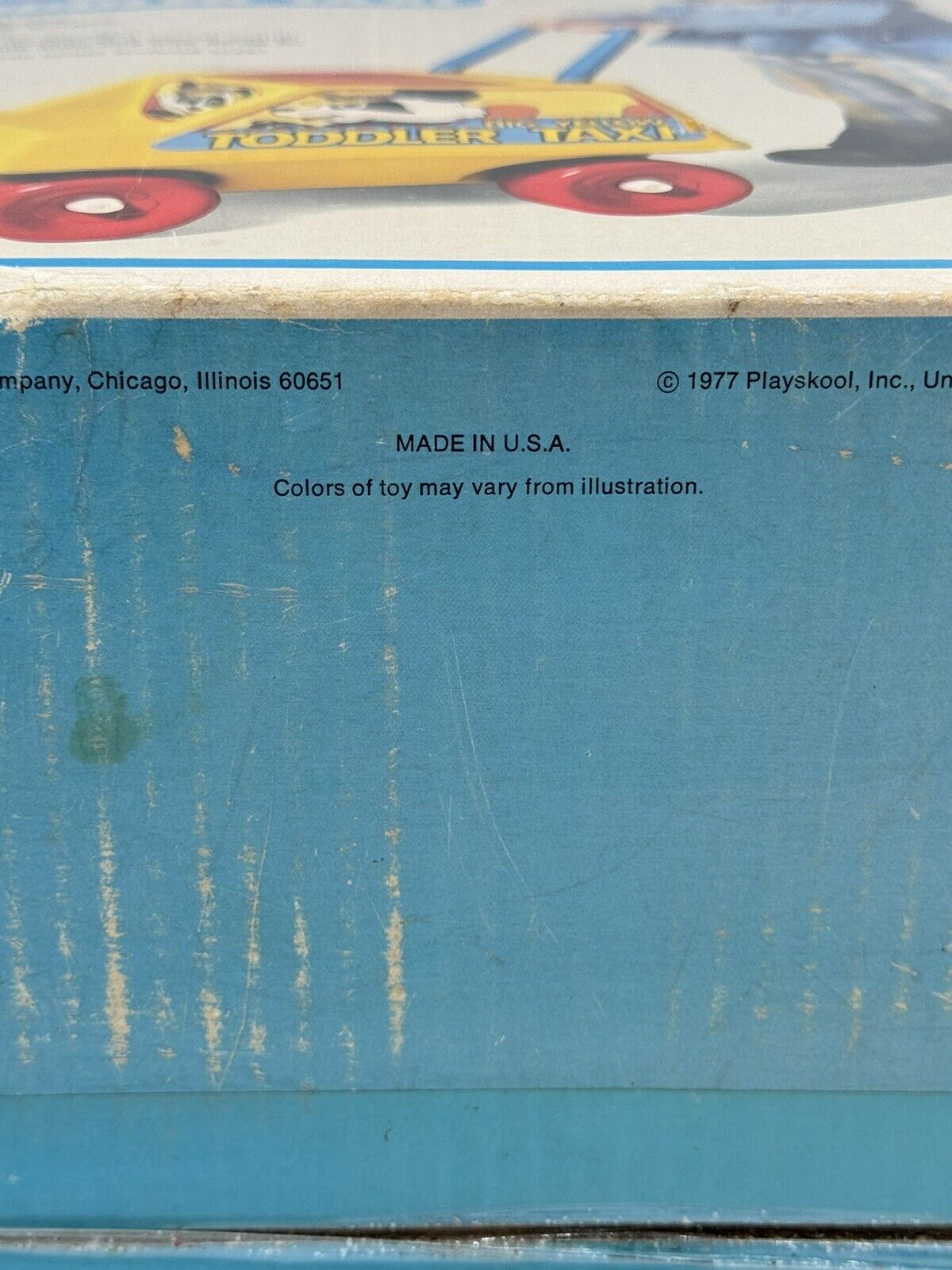 Vintage 1970s Toddler Taxi **BOX ONLY** 006