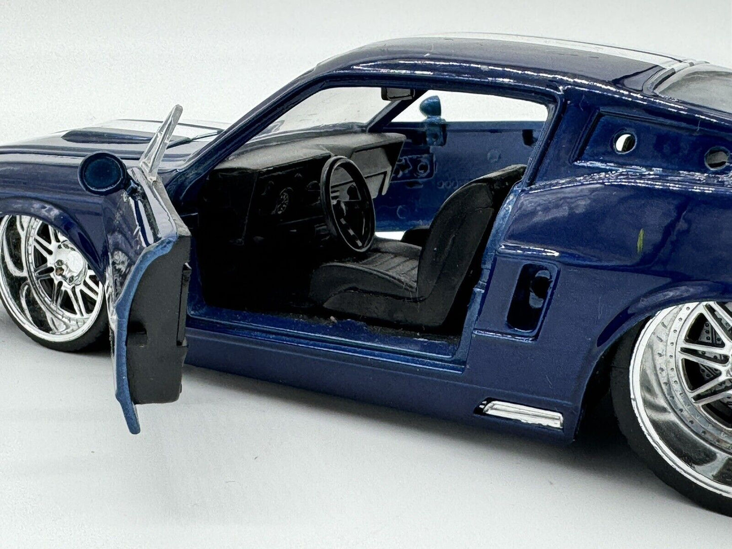 Jada 1:24 Big Time Muscle 1967 Shelby GT500 Blue Diecast Model Car 33865 New