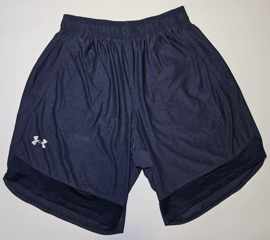 Under Amour Shorts Medium Adult Casual Blue Athletic Outdoors Gym Sweat
