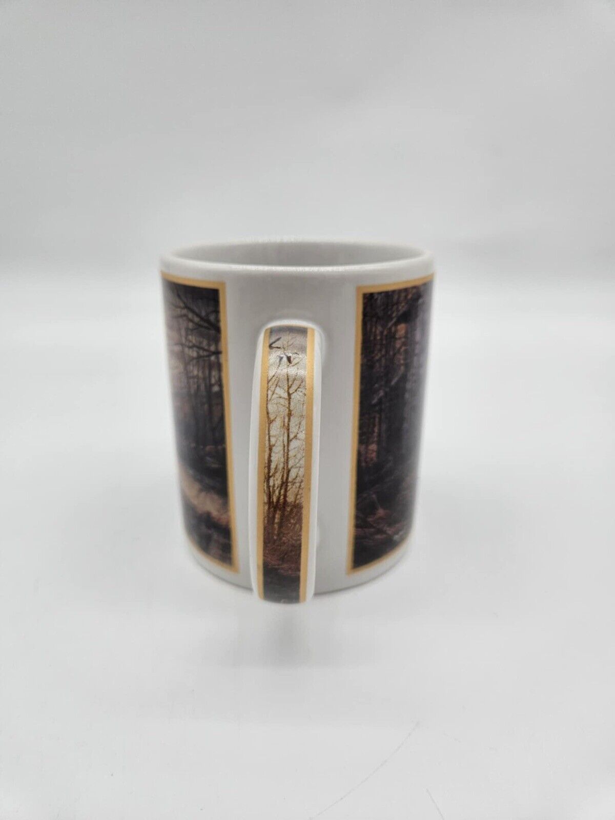 Terry Redlin Mug The Hadley Collection Morning Retreat Fowl Ducks Cabin Hunting