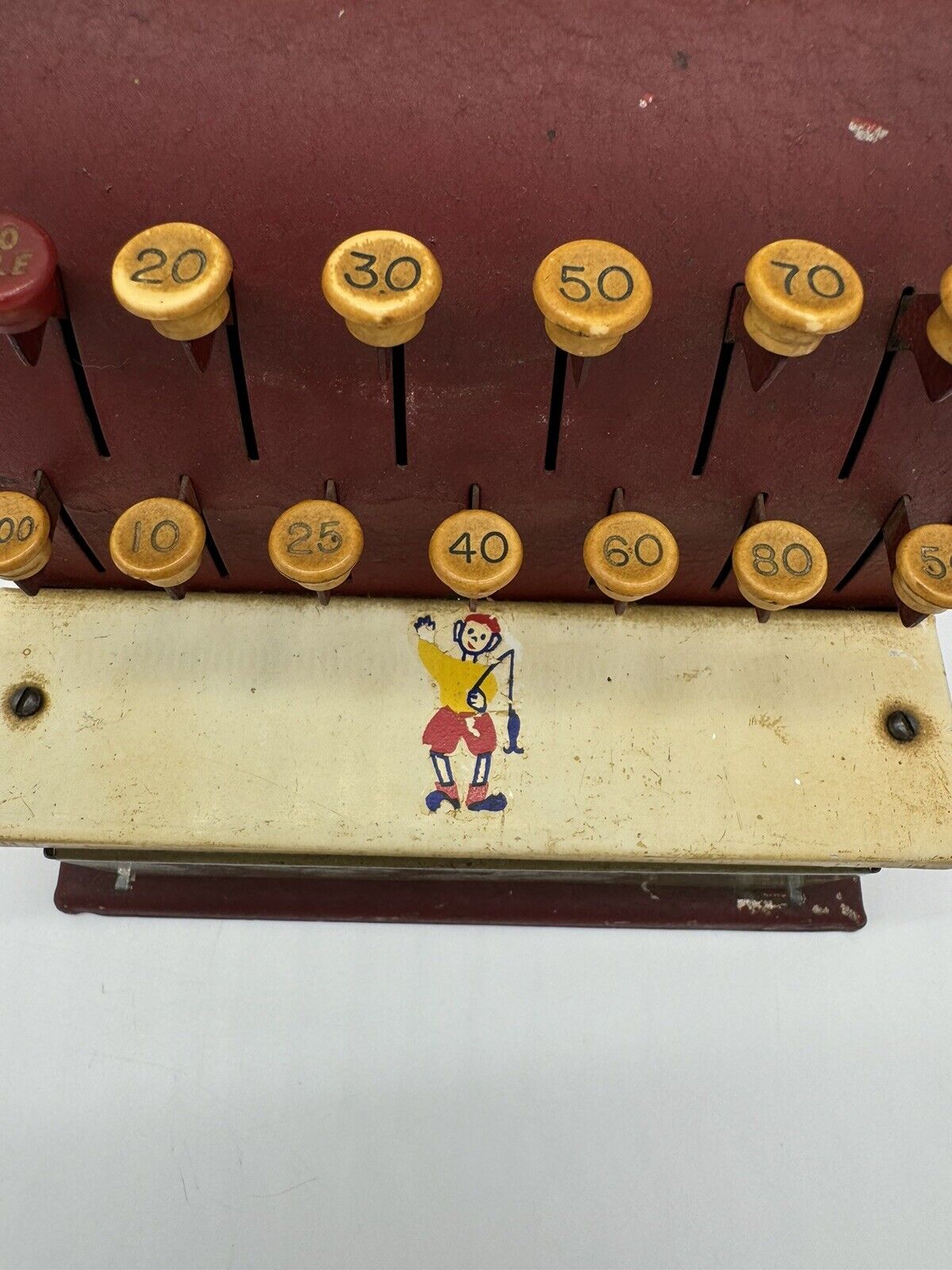 Vintage Metal Cash Register Tom Thumb Cinderalla Mfg Co 190638 ~ Working ~ FNF