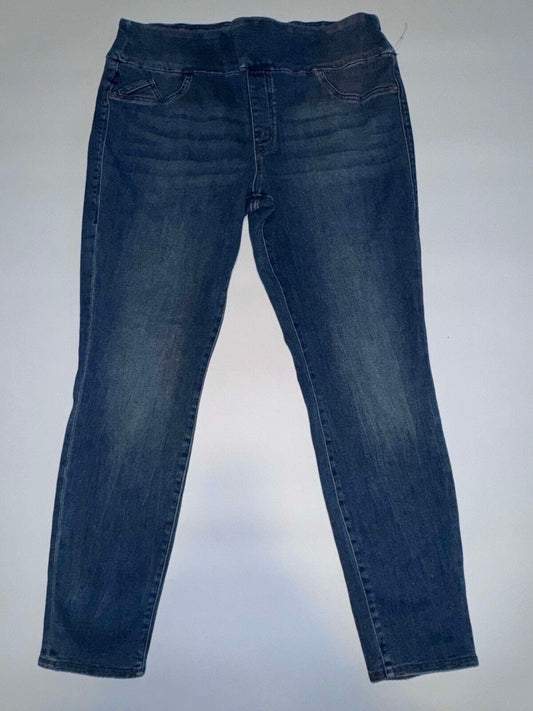 Rock & Republic Fever Pants Women's 18 Denim Blue Skinny Pull On