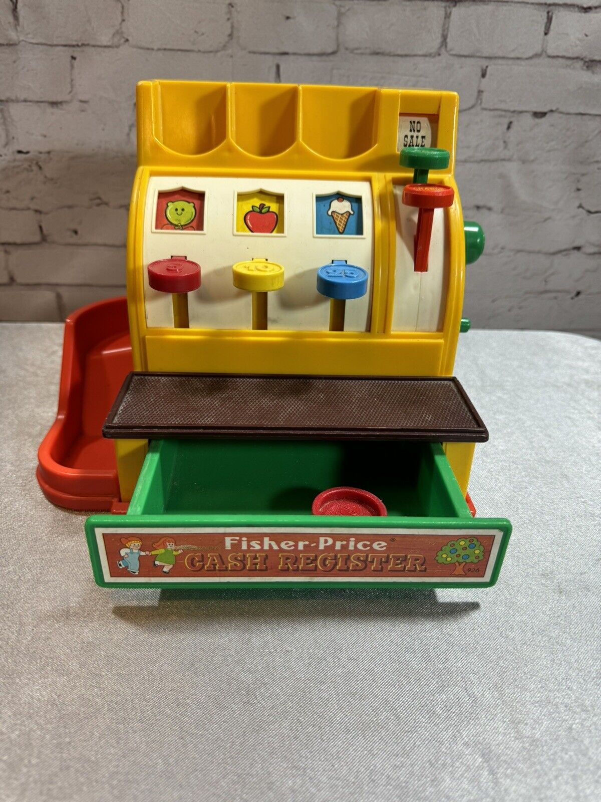 Vtg 1974 Fisher Price Cash Register 926 VTY