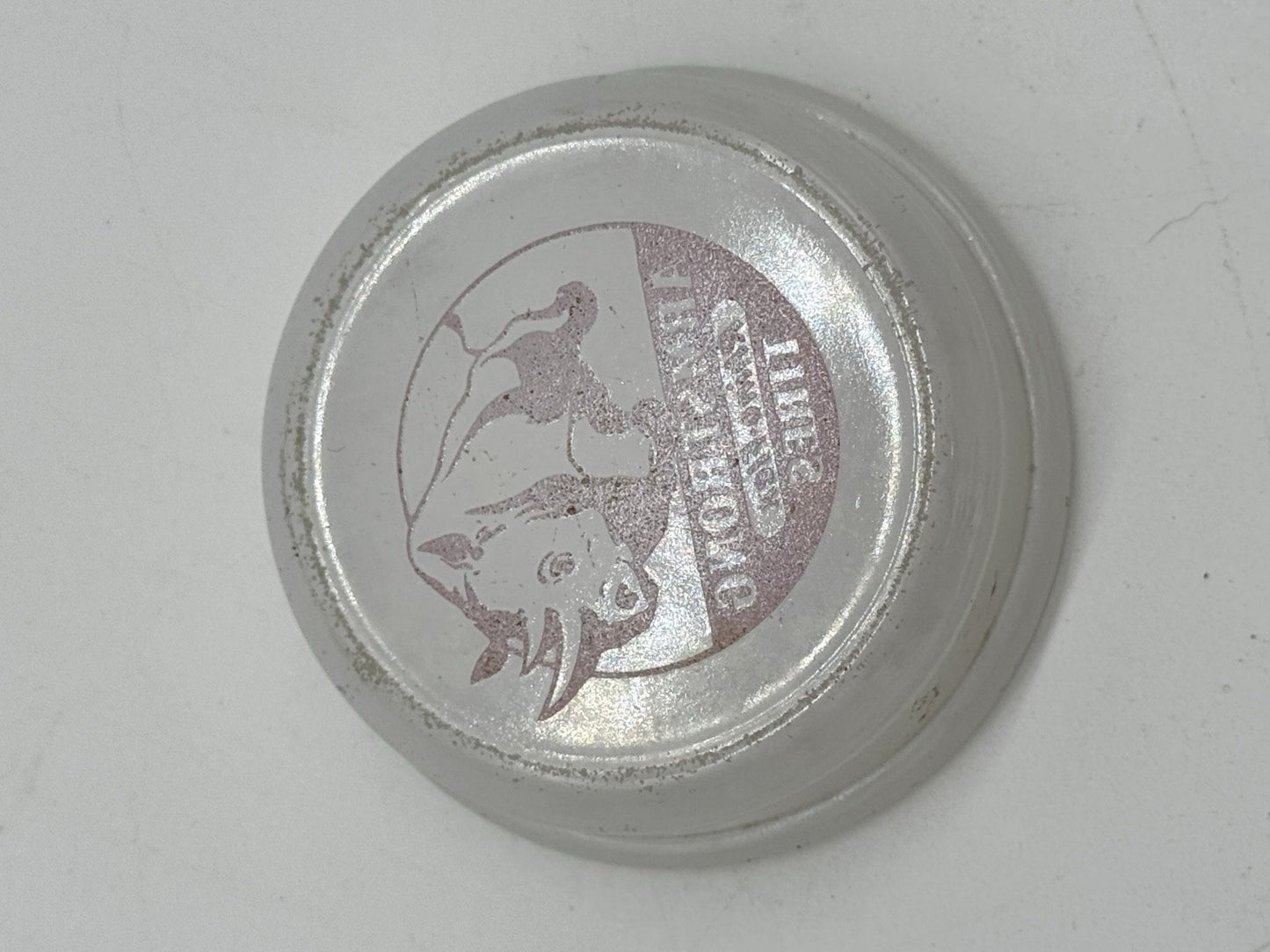 Armstrong Tires Ashtray Advertising Glass Insert 5 7/8” Diameter