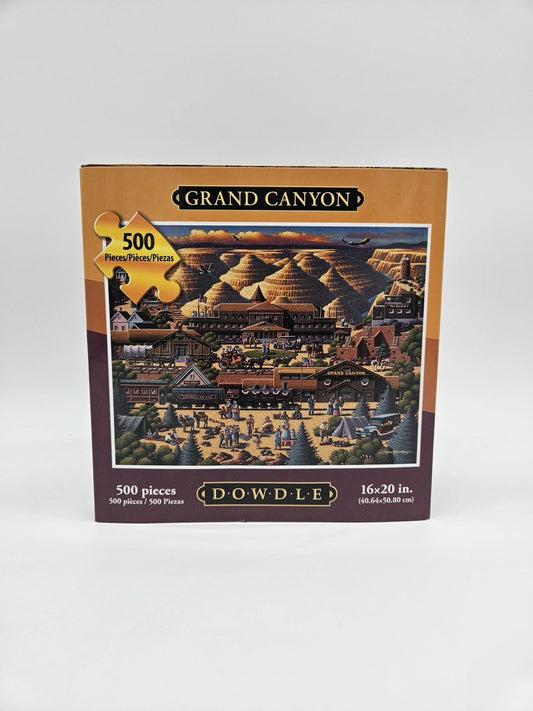 Grand Canyon AZ Dowdle Folk Art Jigsaw Puzzle 500 Piece 16 x 20 NEW Sealed USA