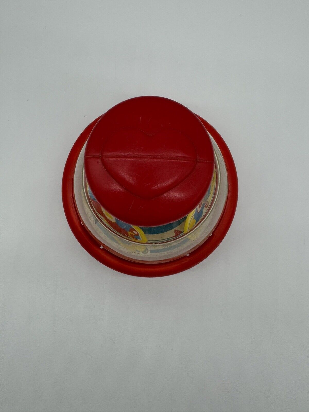 Vintage Fisher Price Horse Carousel Spinning Top Push Down Arm