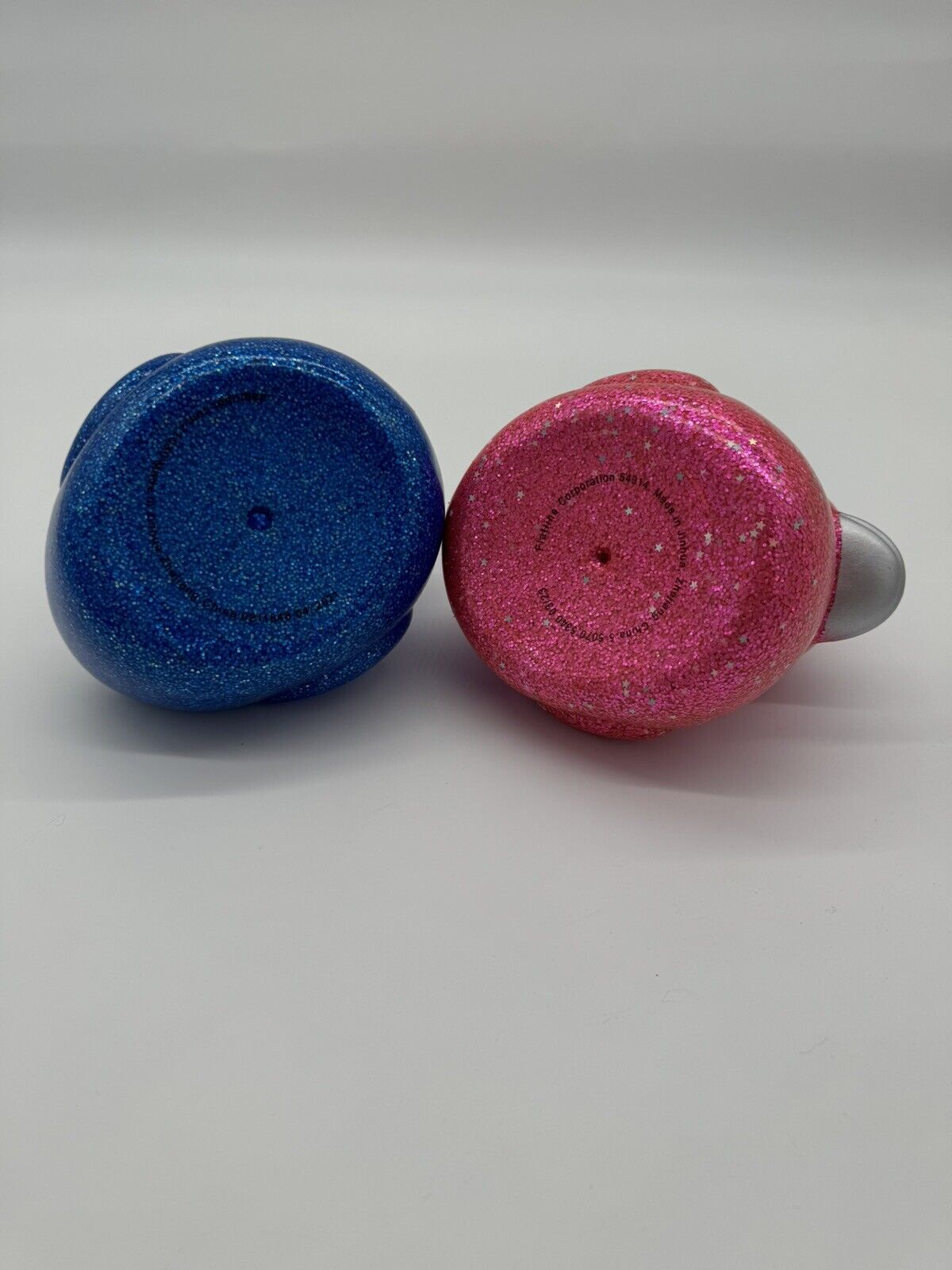 Lot of 7 Glittery Rubber Ducks Novelty Toys