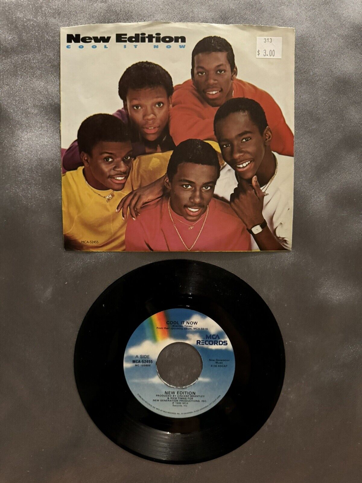 NEW EDITION Cool It Now / Cool It Now (Sing Along) 45 RPM Record 7" Single 1984