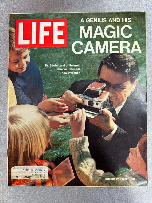 VTG Life Magazine October 27 1972 Dr. Edwin Land and His Magic Camera