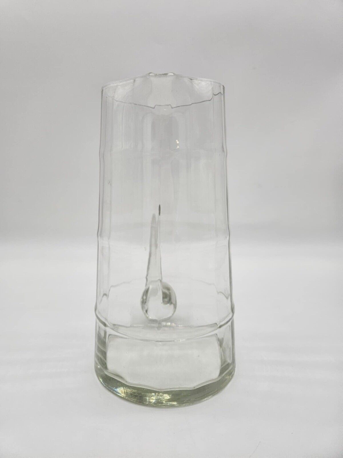 Vintage Crystal Glass Pitcher ~ Mid-Century