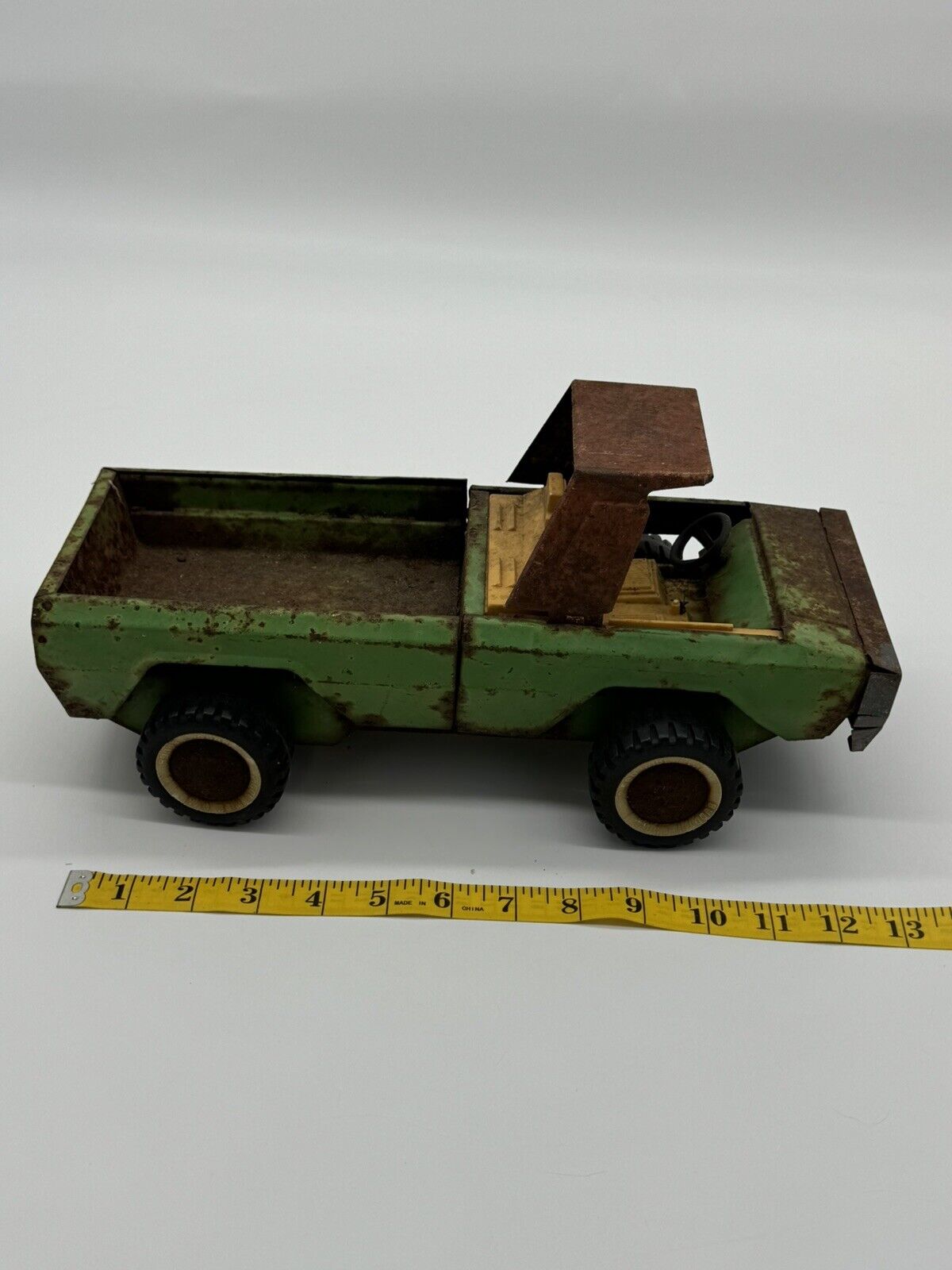 Vintage Buddy L Pressed Steel Green Pickup 13.5” Toy Truck Part No 1-3667 006