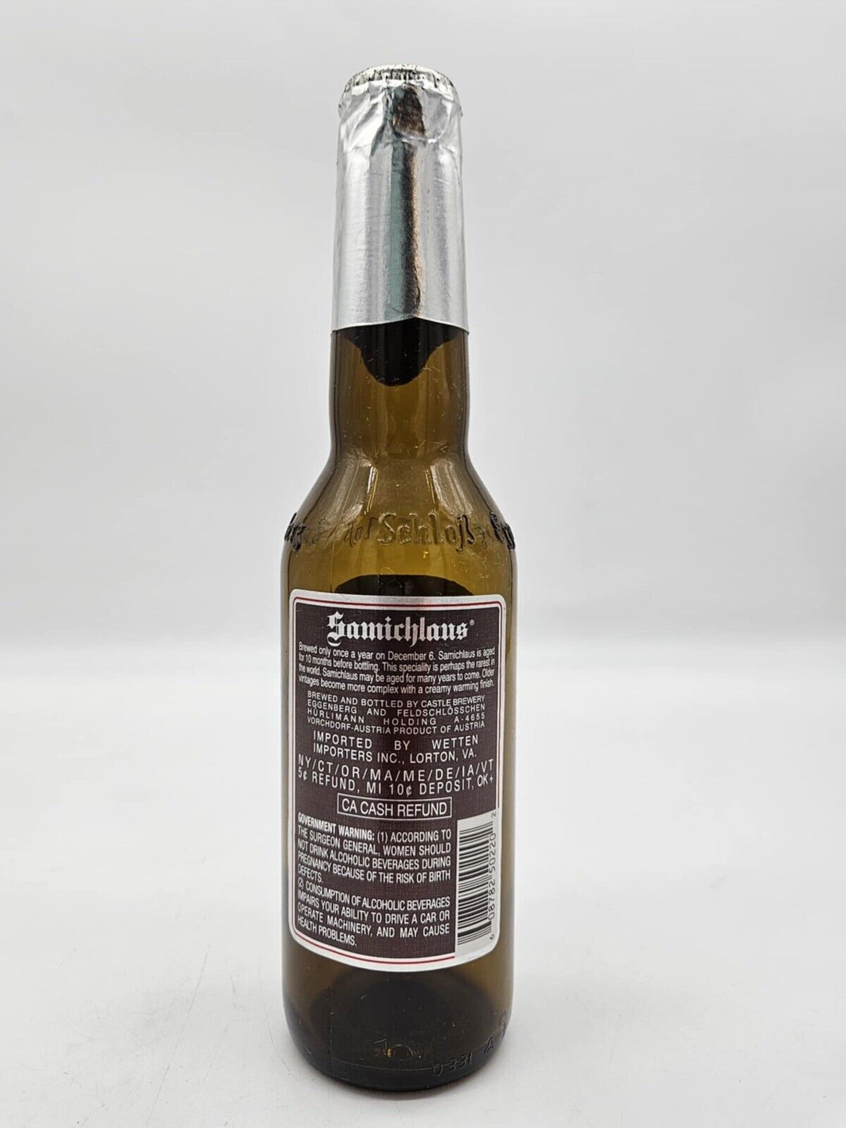 BEER Bottle With Crown Cap ~*~ Brauerei SAMICHLAUS Bier Swiss 1987 EMPTY