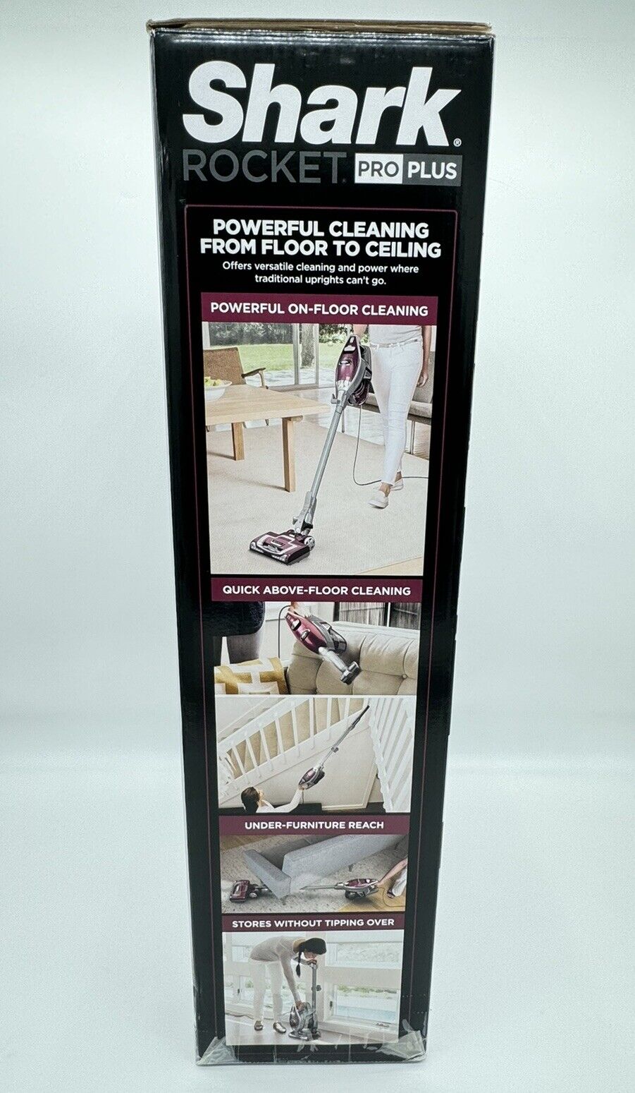Shark ROCKET PRO Stick Vacuum w/ LED Headlights HV370 Red BRAND NEW