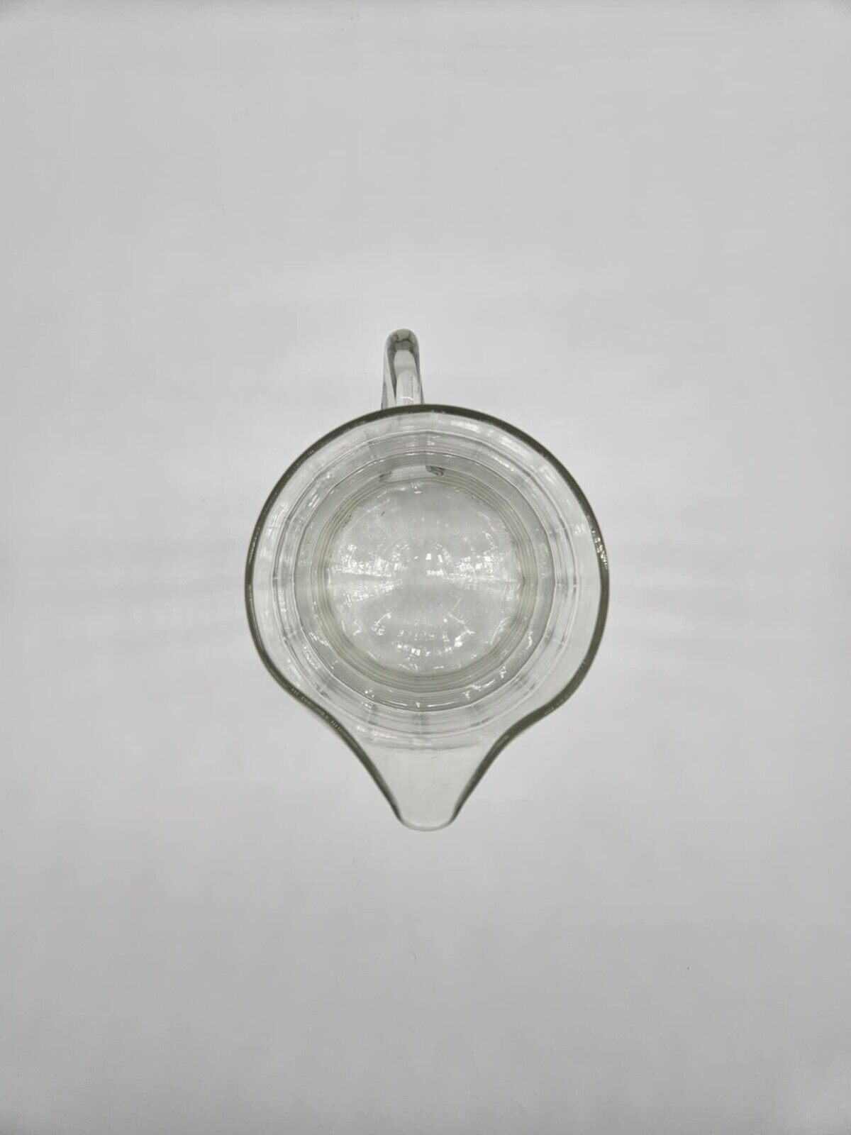 Vintage Crystal Glass Pitcher ~ Mid-Century