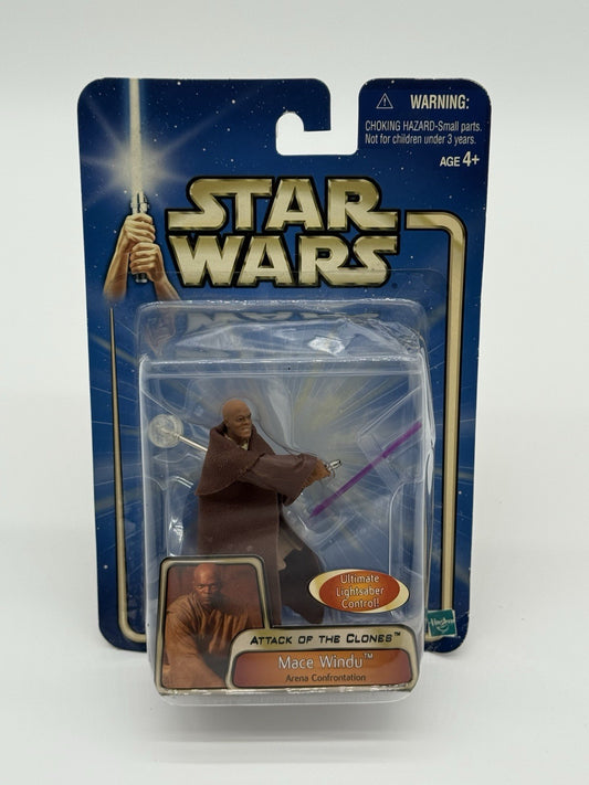 NEW Mace Windu Arena Confrontation Star Wars Attack of the Clones AOTC 2003 - D