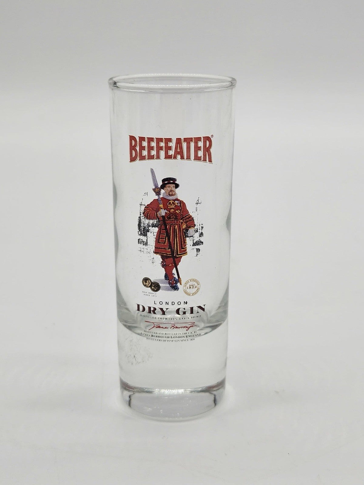 Beefeater London Dry Gin Yeoman Warder Tall Shot Glass