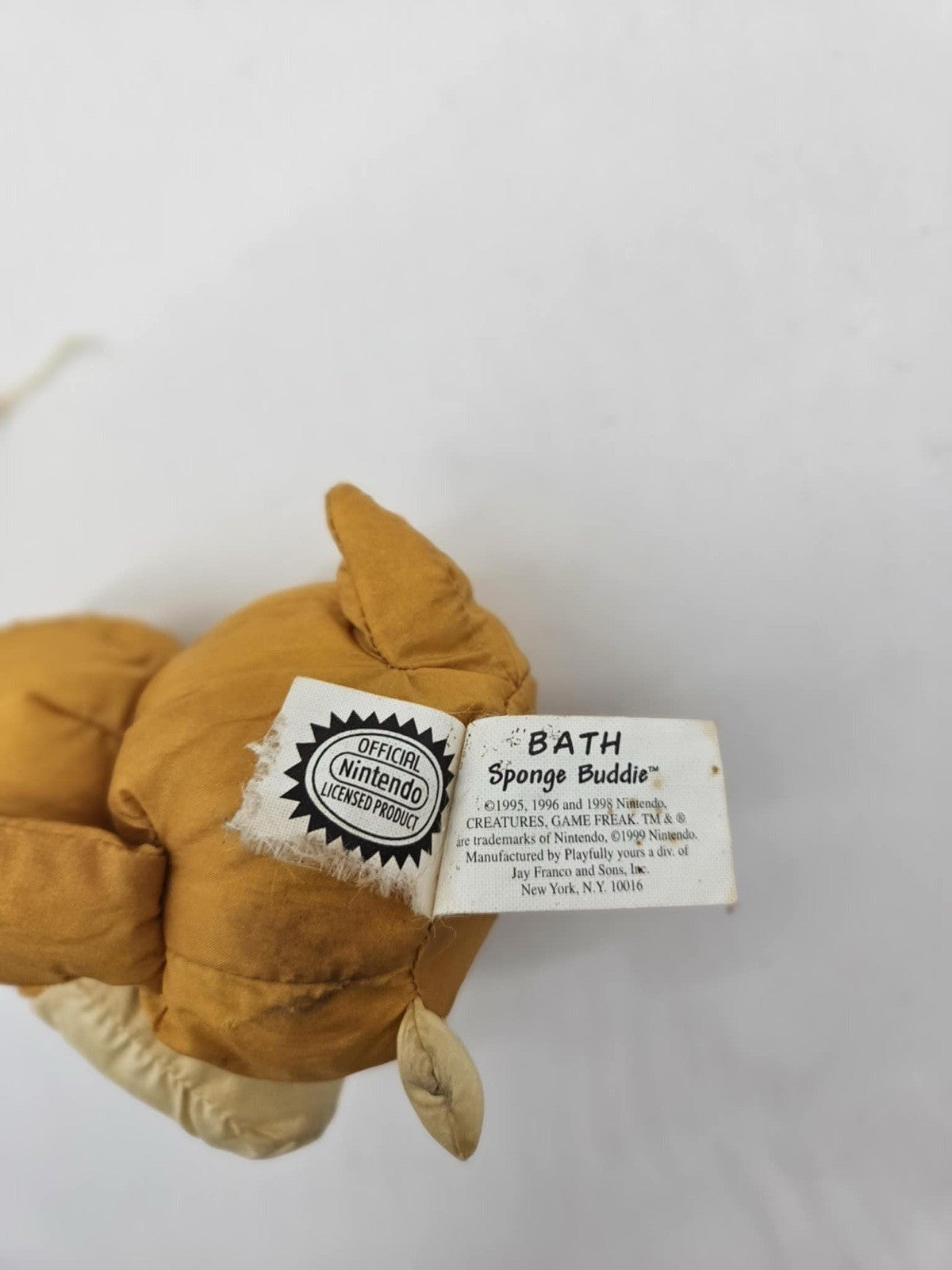 Pokemon Bath Toy Psyduck #54 Bath Sponge Buddie Plush Vintage