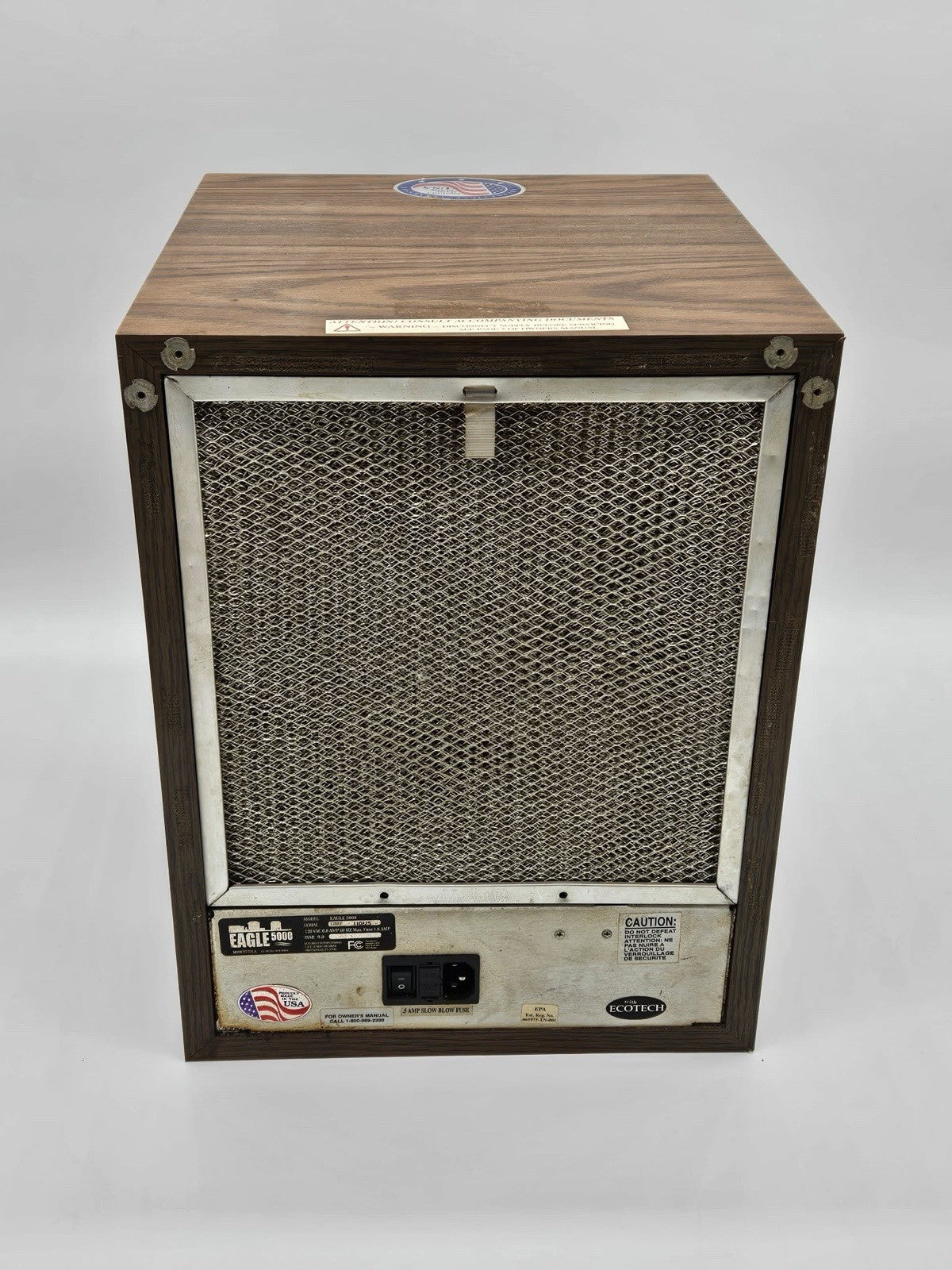 Ecoquest Alpine Living Air Classic Air Purifier XL-15C Kills Airborne Viruses