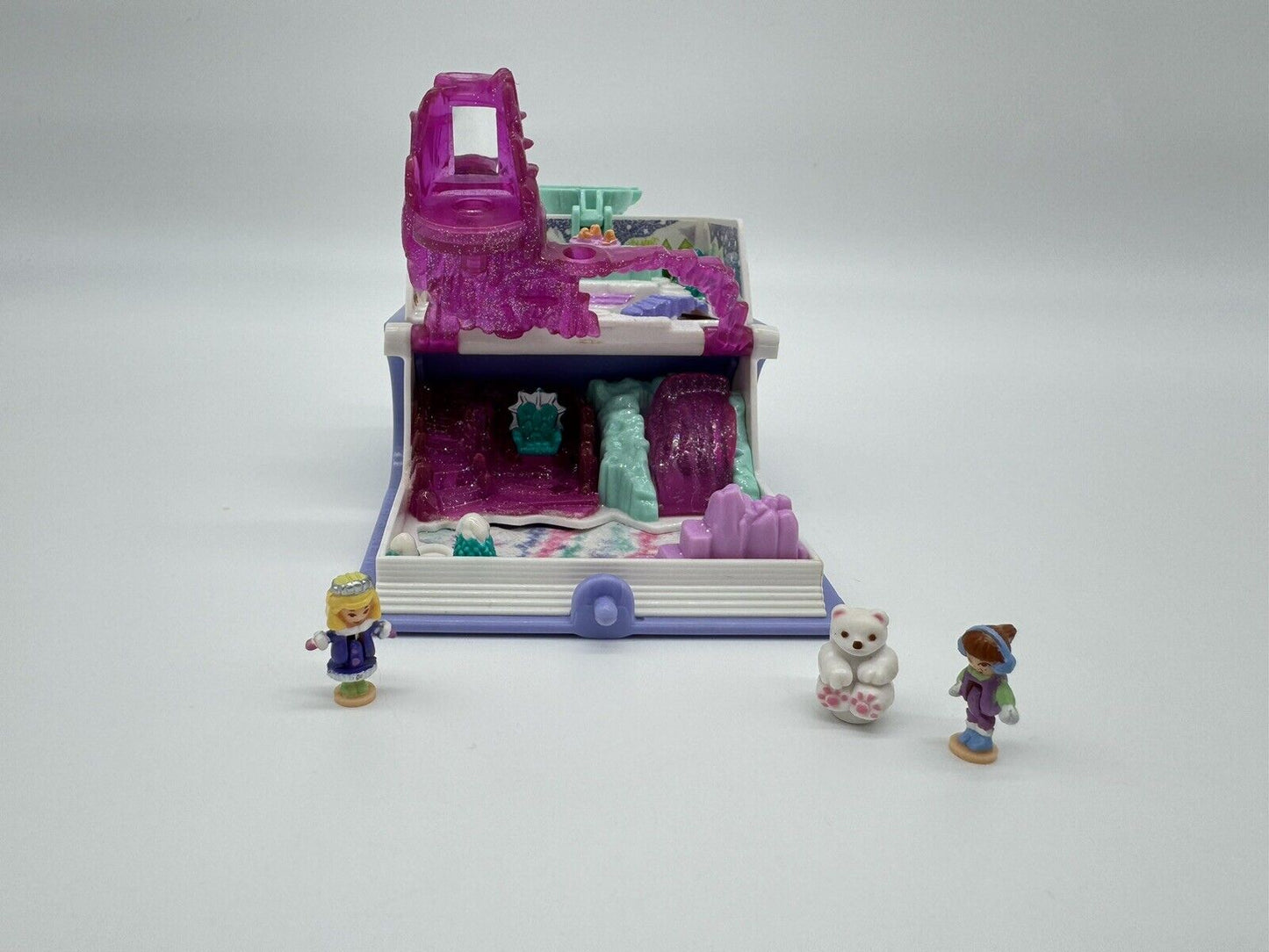 Polly Pocket Vintage 1995 Sparkle Snowland Enchanted Storybook Almost Complete