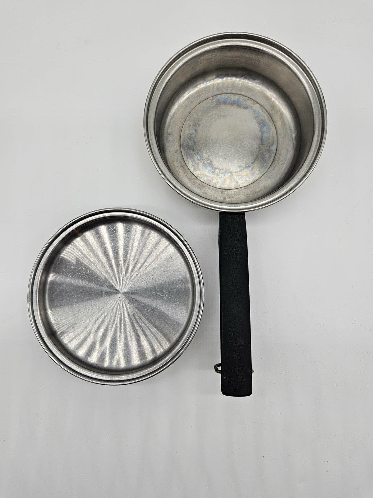 Vintage 1/2 Qt Trim Star Stainless Steel 3 Ply 18-8 Regal Sauce Pan Pot & Lid
