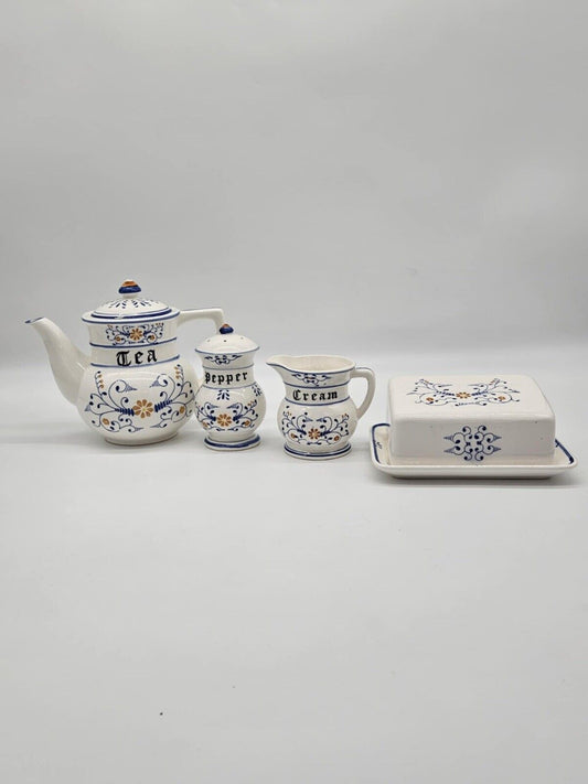 Vintage 1950s Japan Heritage Tea Pepper Cream & Butter Kitchenware Royal Sealy
