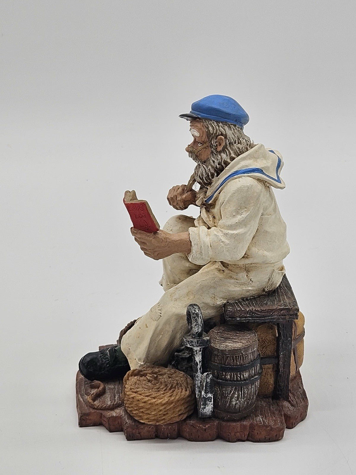 1995 Old Salts Collection "Ship’s Log” Sailor Nautical Figurine Beachcombers VTG