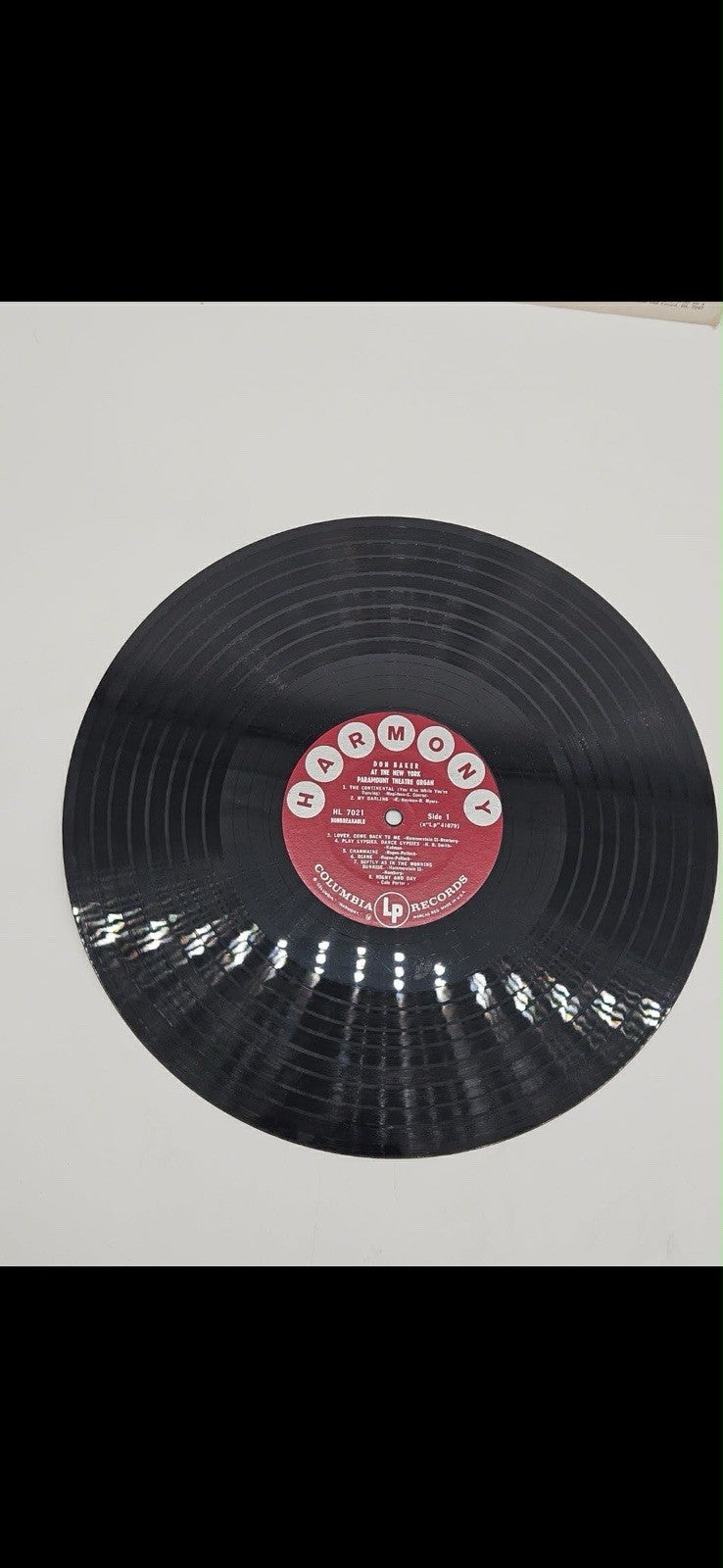 Don Baker At The New York Paramount Theatre Organ LP Record Vinyl 33 RPM