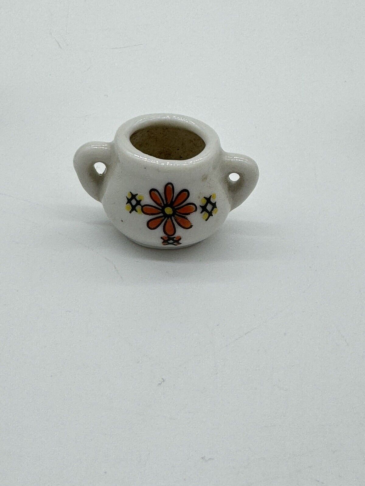 Tea Set Vintage Miniature Toy Japan Red Flower Design 4-Piece