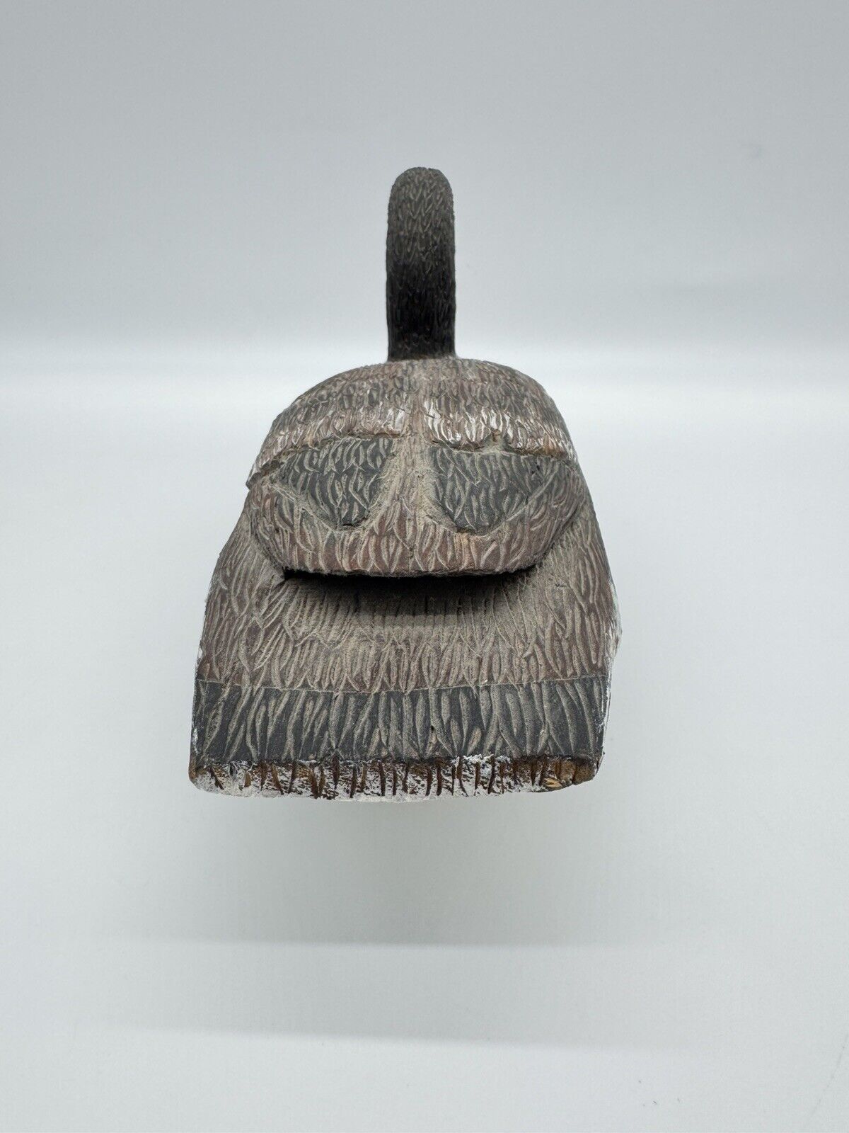 Duck Decoy Hand Carved Wooden Hand Painted glass eyes Vintage Unknown Origin