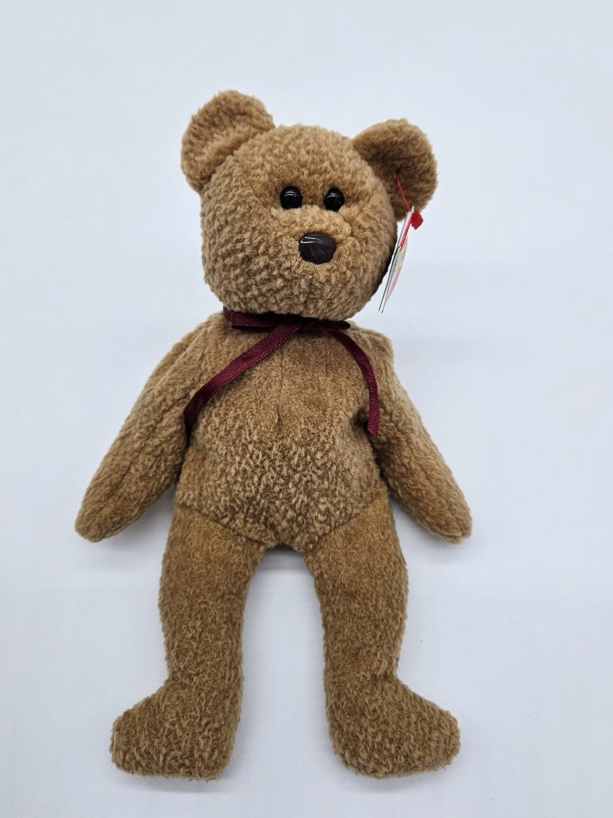 Rare Retired TY Beanie Baby Curly The Bear MWMT