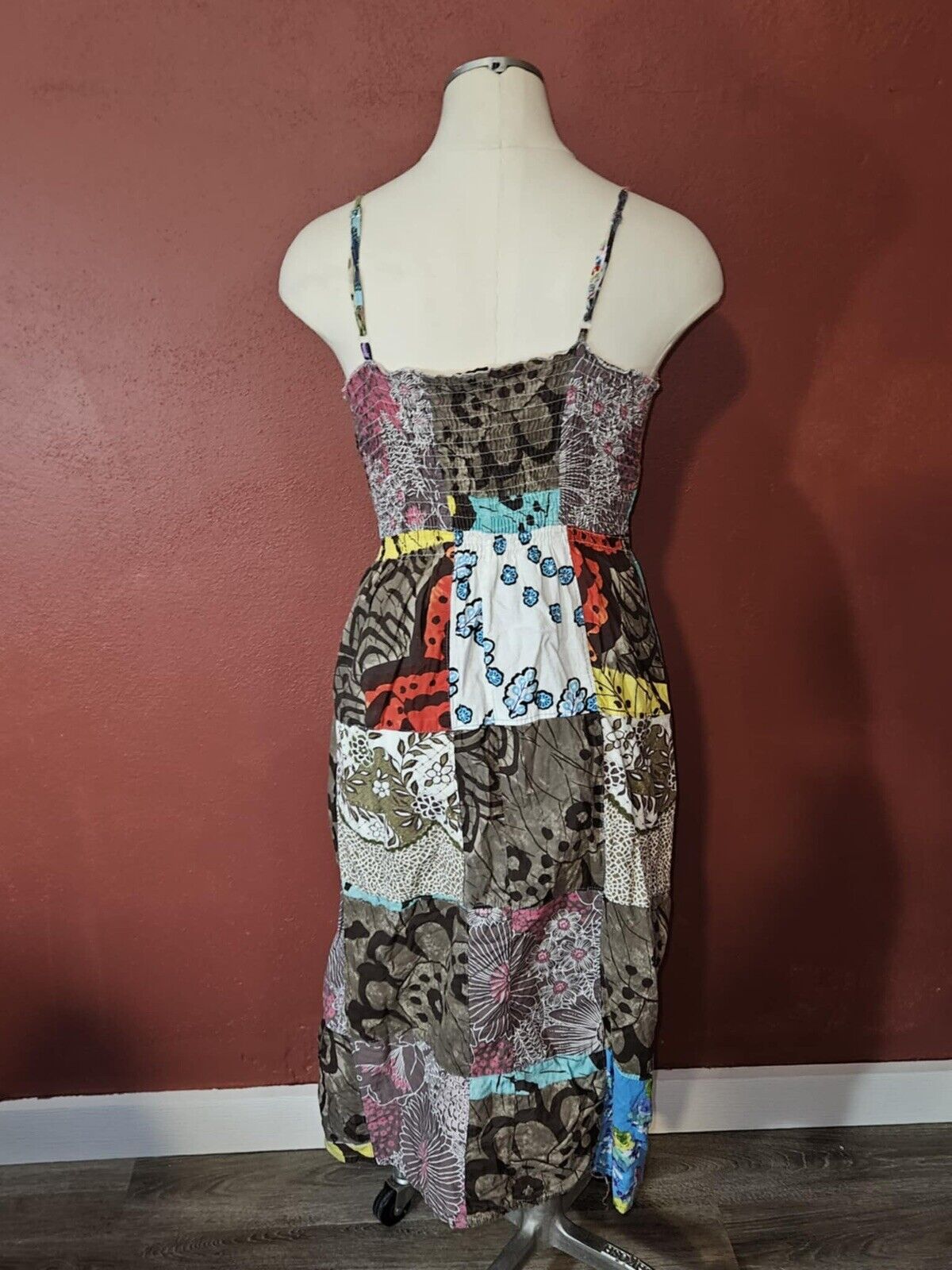 Multicolor Patchwork Dress By Girl Talk Sz M