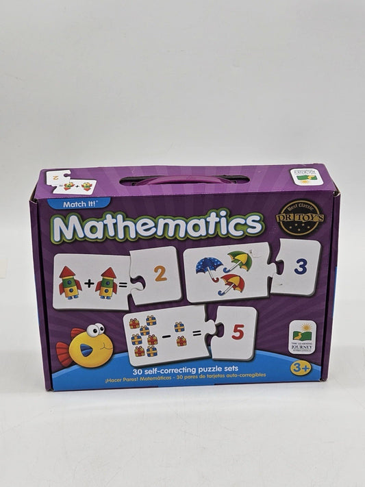 Match It Mathematics The Learning Journey, 30 Self-correcting Puzzle Sets, 3+