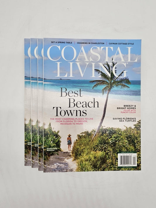 Coastal Living Magazine June 2023 Best Beach Towns Breezy & Bright Homes Spring