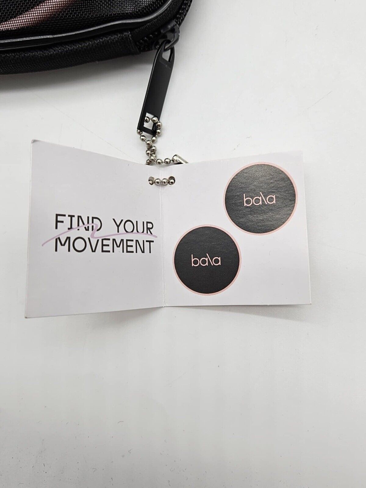 New Bala Pink & Black 7” Aerobic Exercise Workout Slider Discs W/ Mesh Bag