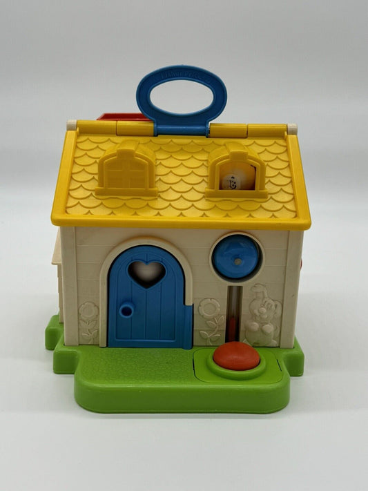 Vintage Fisher-Price Little People Discovery Cottage House 1984 Retro Kids Toy