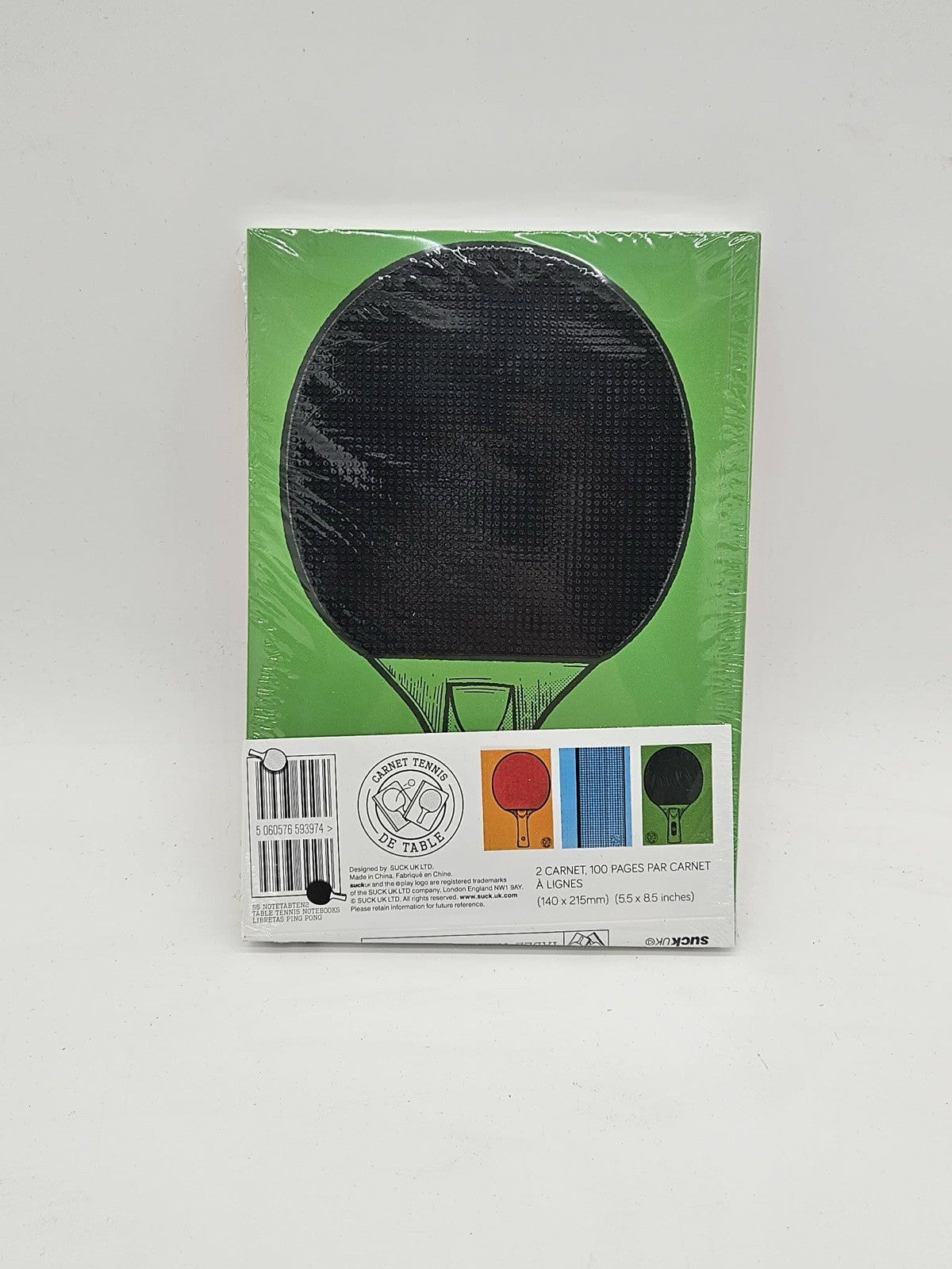 Table Tennis Novelty Notebooks Set 3 Ruled Notepad | Desktop Game Gift Ping Pong