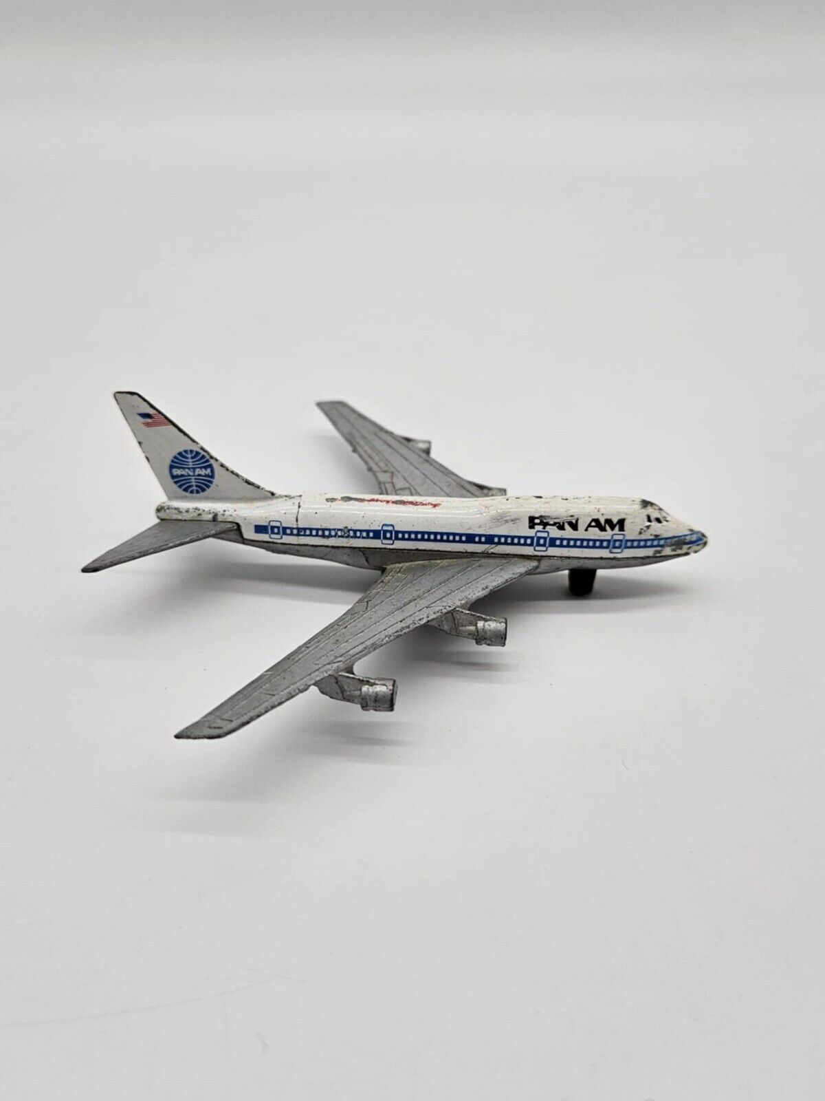 VINTAGE PAN AM BOEING 747 SP DIECAST METAL TOY PLANE AIRCRAFT HONG KONG