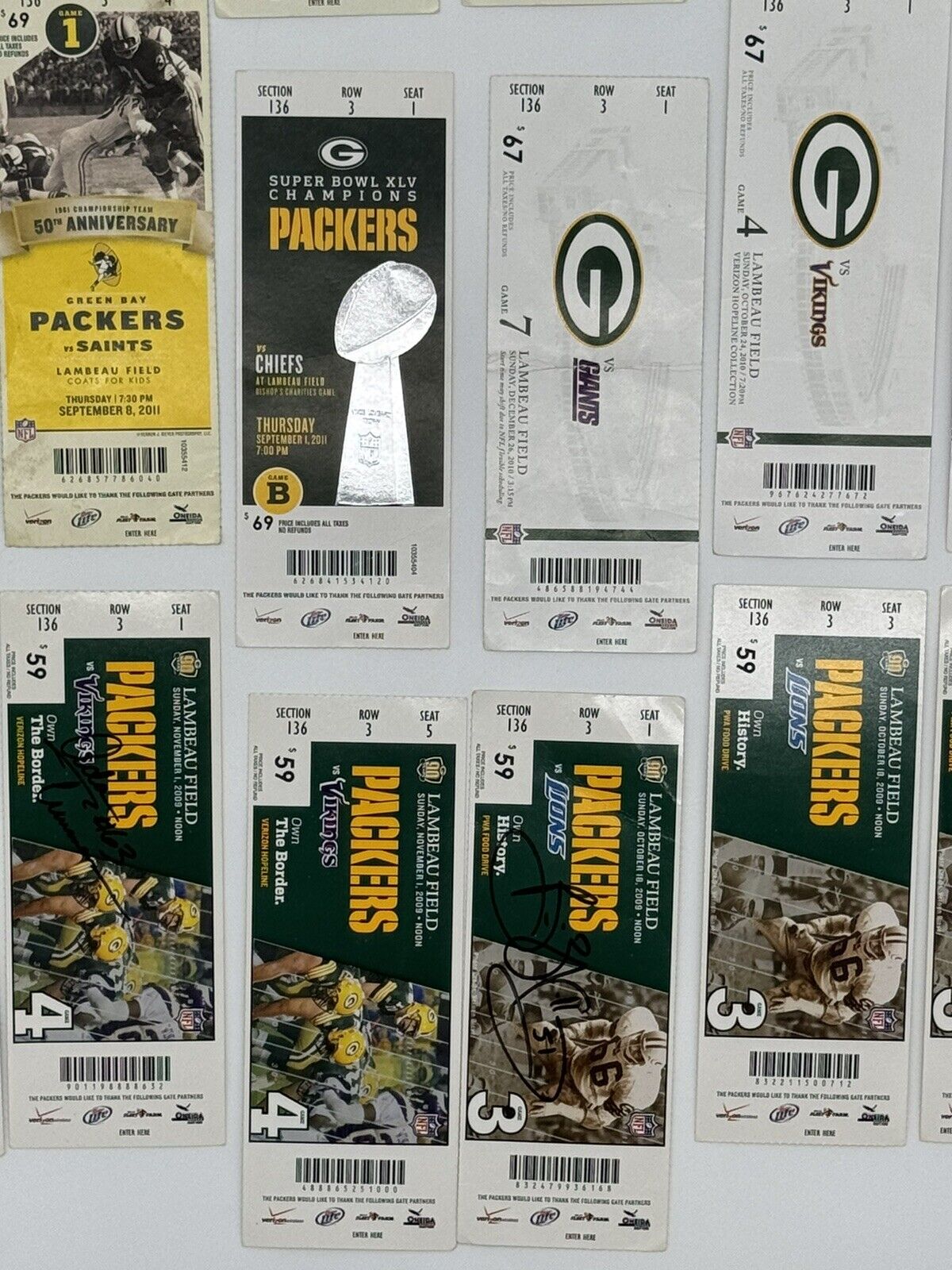 MASSIVE Packer Memorabilia Lot - OVER 50 AUTOGRAPHS - See Description!!