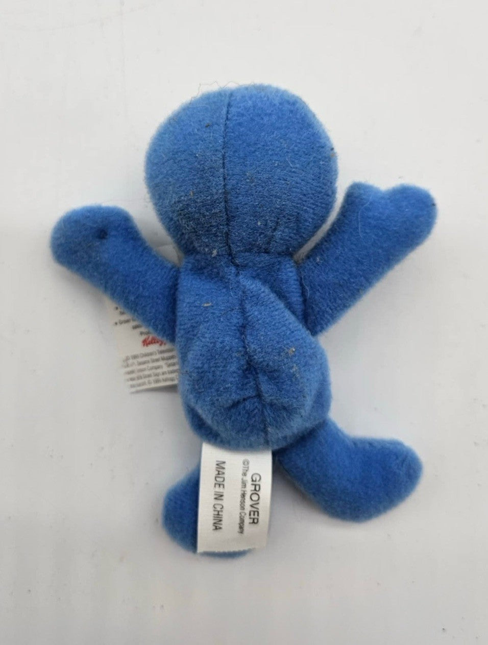 VTG 1999 Sesame Street Kelloggs Mini Beans 4" Plush Toy w/Tags Grover