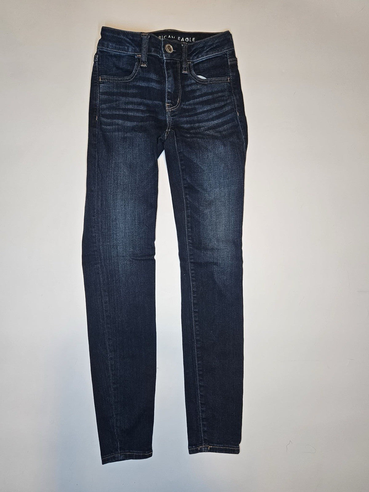 American Eagle Next Level Stretch Skinny Jeans Dark Wash 00 Regular
