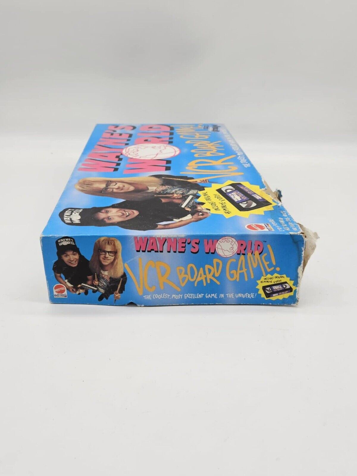 COMPLETE Wayne's World VCR Board Game 1992 Mattel Rare HTF 90s Vintage VTG VHS