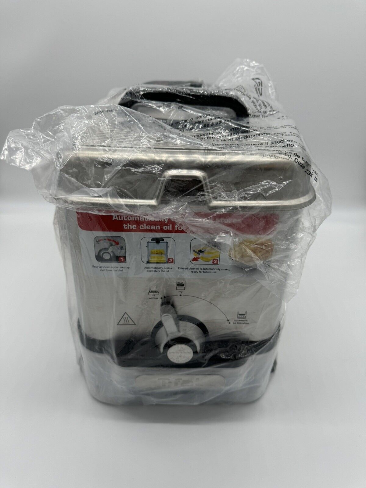 T-fal EZ Clean Compact 1.8 Liter Deep Fryer Lightly Used Clean