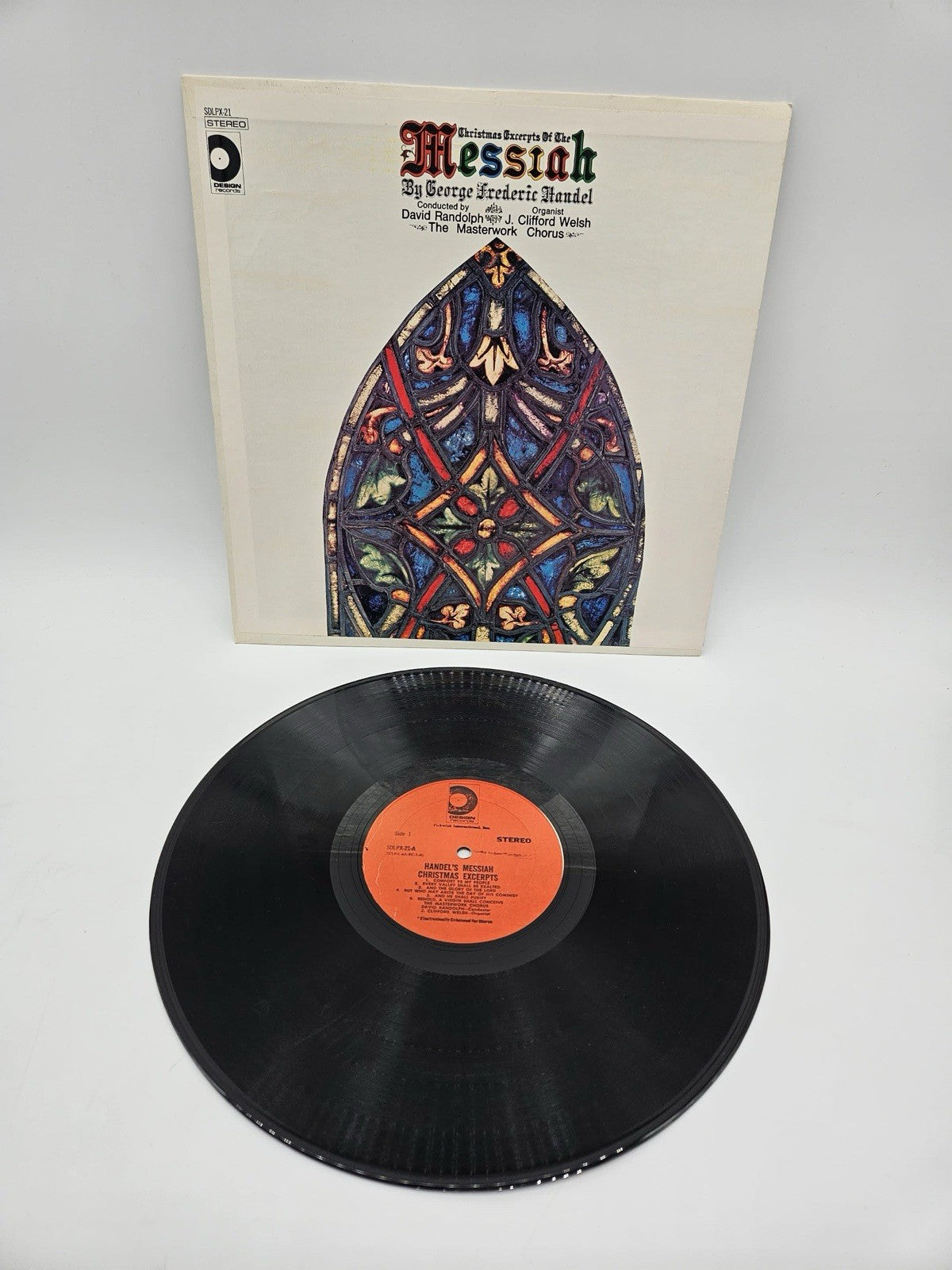 Handel / Christmas Excerpts Of The Messiah LP Design Holiday + Shrink VG+!!!!