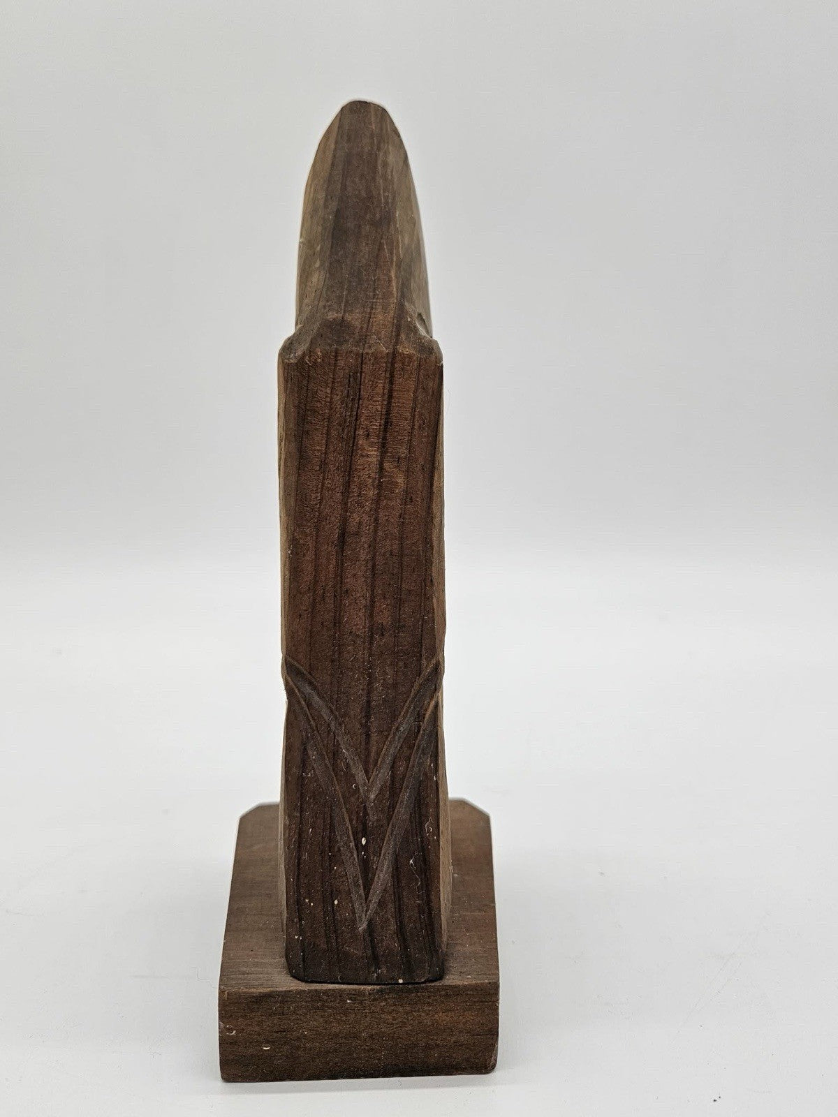 Vintage Hand Carved Wooden Monk Priest Praying Bible Folk Art Mexico